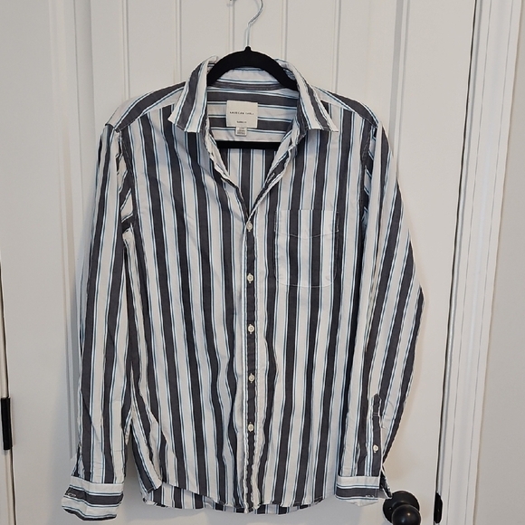 American Eagle Outfitters Other - American Eagle Monochrome Striped Button-Down Shirt